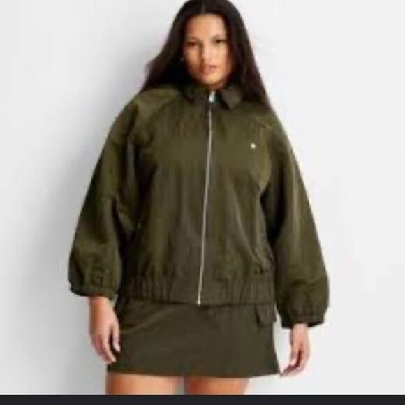 target Jackets & Blazers - Olive Green Jacket future collective New Size small